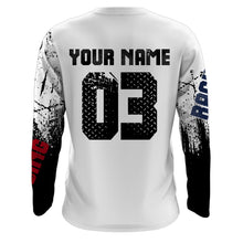 Load image into Gallery viewer, Custom White Motocross Jersey for Men Women Upf30+ Dirt Bike Shirt Racing Jersey| CTP103