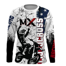 Load image into Gallery viewer, Custom White Motocross Jersey for Men Women Upf30+ Dirt Bike Shirt Racing Jersey| CTP103