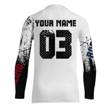 Load image into Gallery viewer, Custom White Motocross Jersey for Men Women Upf30+ Dirt Bike Shirt Racing Jersey| CTP103