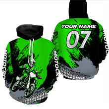 Load image into Gallery viewer, Custom Dirt Bike Jersey Green Motocross Jersey Upf30+ Mens Women Racing Shirt| CTP30