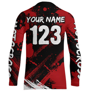 Adult&Kid Custom Motocross Jersey Upf30+ Mens Women Dirt Bike Shirt| CTP98