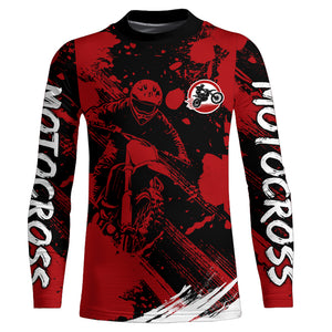 Adult&Kid Custom Motocross Jersey Upf30+ Mens Women Dirt Bike Shirt| CTP98