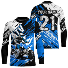 Load image into Gallery viewer, Blue Atv Motocross Jersey Custom Off-Road Quad Bike Shirt For Men Women Kid Youth Mx Dirt Bike NHN006
