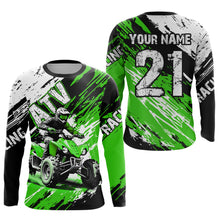 Load image into Gallery viewer, Green Atv Motocross Jersey Custom Off-Road Quad Bike Shirt For Men Women Kid Youth Mx Dirt Bike NHN006