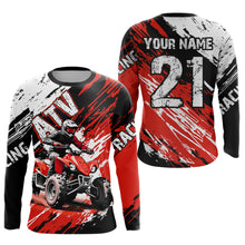 Load image into Gallery viewer, Red Atv Motocross Jersey Custom Off-Road Quad Bike Shirt For Men Women Kid Youth Mx Dirt Bike NHN006