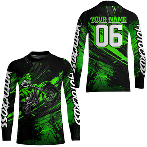 Adult&Kid Custom Motocross Jersey UPF30+ MX Racing Dirt Bike Shirt Men Women| CTP35