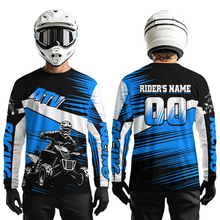 Load image into Gallery viewer, Custom Blue ATV Motocross Jersey for Adult Kids Youth Quad Dirt Bike Racing Shirt For Men Women NHN001