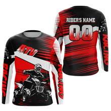 Load image into Gallery viewer, Custom Red ATV Motocross Jersey for Adult Kids Youth Quad Dirt Bike Racing Shirt For Men Women NHN001