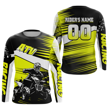Custom Yellow ATV Motocross Jersey for Adult Kids Youth Quad Dirt Bike Racing Shirt For Men Women NHN001