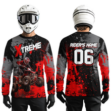 Load image into Gallery viewer, Custom Atv Motocross Shirt Red UPF30+ Extreme Quad Bike Off-Road Jersey Men Kid Mx Riding Shirts NHN010
