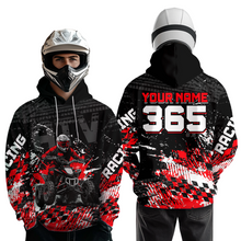 Load image into Gallery viewer, Custom Red Atv Motocross Hoodie Upf30+ Quad Bike Shirt Extreme Racing Adult Youth Off-Road Quad Shirt NHN009