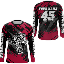 Load image into Gallery viewer, Custom Pink Motocross Jersey for Men Women Upf30+ Dirt Bike Shirt Motorcycle Jersey| CTP101