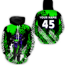 Load image into Gallery viewer, Custom Green Motocross Jersey for Men Women Upf30+ Dirt Bike Shirt Racing Jersey| CTP102