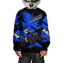 Load image into Gallery viewer, Custom Blue Quad Bike Jersey Motocross Shirt for Men Women Youth ATV Extreme Off-Road UPF30+ NHN012