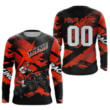 Load image into Gallery viewer, Custom Red Quad Bike Jersey Motocross Shirt for Men Women Youth ATV Extreme Off-Road UPF30+ NHN012