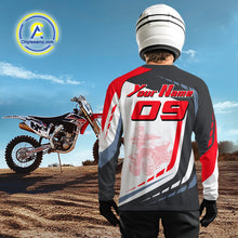 Load image into Gallery viewer, Red ATV Riding Jersey Custom Quad Bike Jersey for Men Kid Women ATV Racing Shirt MX106