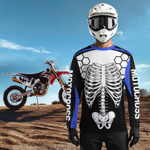 Load image into Gallery viewer, Blue Bone Motocross Racing Jersey UPF30+ MX Racing Dirt Bike Jersey Kid Men Women DNT01