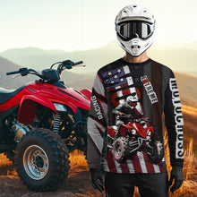 Load image into Gallery viewer, Custom ATV Motocross Jerseys UPF30+ Quad Bike Shirt Racing Adult Youth Kid American Flag Dirt Bike Jersey NHN005