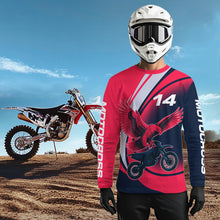Load image into Gallery viewer, Pink Eagle Motocross Jersey Dirt Bike Shirt Men Kid Women Motorcycle Riding Shirt XM367