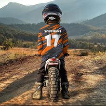 Load image into Gallery viewer, Orange Motocross Racing Jersey Dirt Bike Off-road Riding Jersey for Men Kid Women XM361