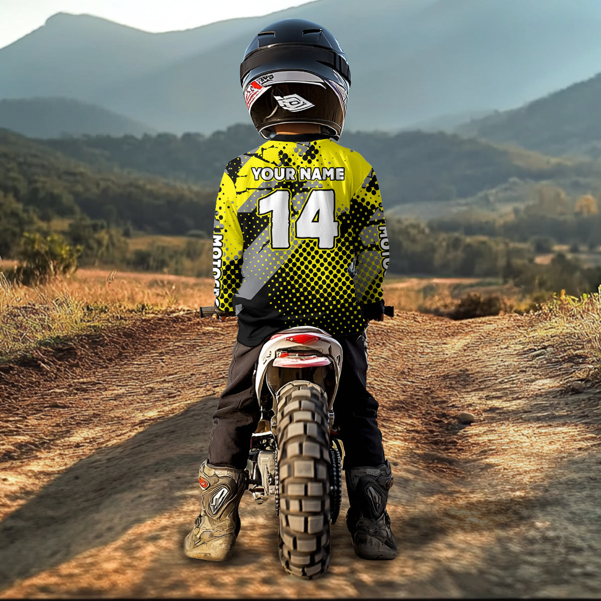 Yellow Eagle Motocross Jersey Dirt Bike Jersey Men Kid Women Motorcycle Riding Shirt XM363