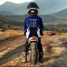 Load image into Gallery viewer, Custom Blue Motocross Jersey for Men Kid Women Racing Dirt Bike Off-road Shirt XM338