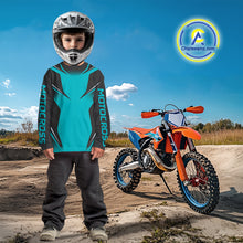 Load image into Gallery viewer, Blue Motocross Racing Jersey Custom Dirt Bike Shirt for Kid Women Men Off road Shirts XM375