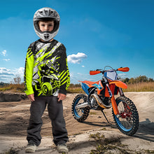 Load image into Gallery viewer, ATV Racing Jersey Custom Green ATV Motocross Shirt Kid Women Men ATV Jersey MX137