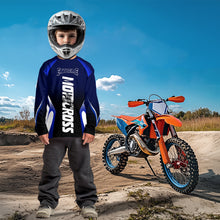 Load image into Gallery viewer, Custom Blue Motocross Jersey for Men Kid Women Racing Dirt Bike Off-road Shirt XM338