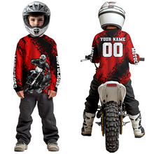 Load image into Gallery viewer, Custom Red MX Off Road Racing Shirts Kid Men Women Youth Motocross Shirts UPF30+ DNT36