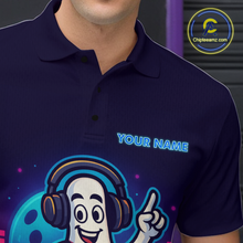 Load image into Gallery viewer, Funny Bowling Pins Music Shirt Custom Neon Bowling Jersey for Men Polo &amp; 1/4 Zip Bowling Gift QZT790