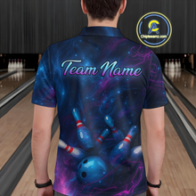 Load image into Gallery viewer, Watercolor Galaxy Bowling Shirts for Men Women Team Custom Bowling Polo &amp; Quarter Zip MBL146