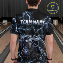 Load image into Gallery viewer, Custom Thunder Skeleton Bowling Jersey for Men Polo &amp; 1/4 Zip Bowling Team Shirts HNT152