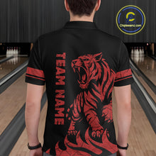 Load image into Gallery viewer, Red Tiger Bowling Shirts for Team Men Women Custom Bowling Jersey Polo &amp; Quarter Zip Shirt MBL188