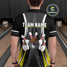 Load image into Gallery viewer, Custom Funny Bowling Men Shirts Bowling Uniform Polo &amp; 1/4 Zip Bowling Team Jerseys HNT101