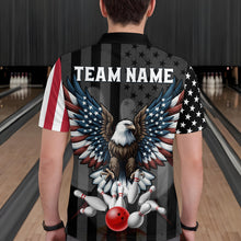 Load image into Gallery viewer, Eagle Bowling Polo Shirt Custom Bowling Jersey for Men Bowling Team League QZT51