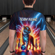 Load image into Gallery viewer, Custom Tiger Bowling Jersey Thunder Bowling Team Shirt Polo Bowling for Men Women QZT637