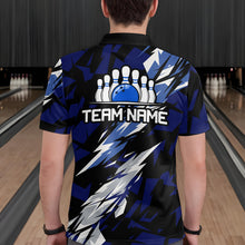 Load image into Gallery viewer, Custom Bowling League Shirts For Men with Name Bowling Team Jerseys Polo &amp; Quarter- Zip HNT37