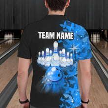 Load image into Gallery viewer, Blue Butterfly Bowling Polo Shirts For Men Women Custom Bowling Jersey Team BDT505