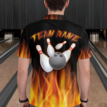 Load image into Gallery viewer, Personalized Bowling Jersey with Name and Team Name Custom Bowling Team Jersey Bowling Polo Shirt for Men QZT17