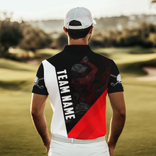 Load image into Gallery viewer, Custom Red Golf Polo Shirts for Men and Women&#39;s Matching Golf Shirts for Golfer MMG57