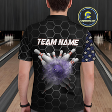 Load image into Gallery viewer, Custom American Bowling Polo Shirt Patriotic Bowling Jersey for Men Women QZT683