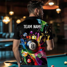 Load image into Gallery viewer, Colorful Ball Billiard Jersey Personalized Billiard Shirt for Men, Billiard Team Jersey Polo &amp; 1/4 Zip NNT31
