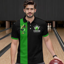 Load image into Gallery viewer, Green Bowling Shirt Custom St Patrick Day for Men Women Polo Bowling Jersey QZT622