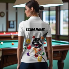 Load image into Gallery viewer, Billiard Jerseys Funny 8 Ball Billiard for Women Team Polo &amp; 1/4 Zip Shirt Billiard Gifts NNT22