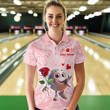 Load image into Gallery viewer, Custom Bowling Shirt for Couples Polo Ladies Bowling Shirts Sympathy Shirt for Men Women QZT610