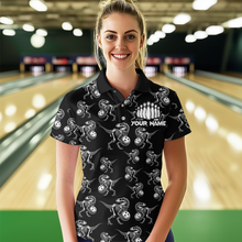 Load image into Gallery viewer, Custom Sauropod Bowling Shirt for Men And Women Quarter-Zip Bowling League Bowling Outfit QZT633