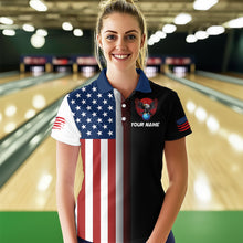 Load image into Gallery viewer, Eagle Bowling Shirt Custom American Bowling Shirts Women Men Patriotic Bowling Shirt MBL05