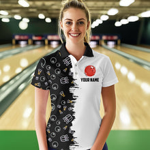 Load image into Gallery viewer, Custom Beer Bowling Shirt  Funny Bowling Team League Polo Bowling Shirt for Women QZT403