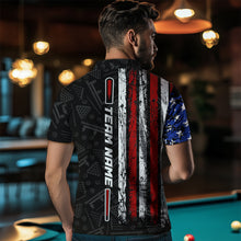 Load image into Gallery viewer, American Flag Billiard Shirt Funny Eagle Billiard Jersey Billiard for Men Polo &amp; 1/4 Zip Shirt NNT06